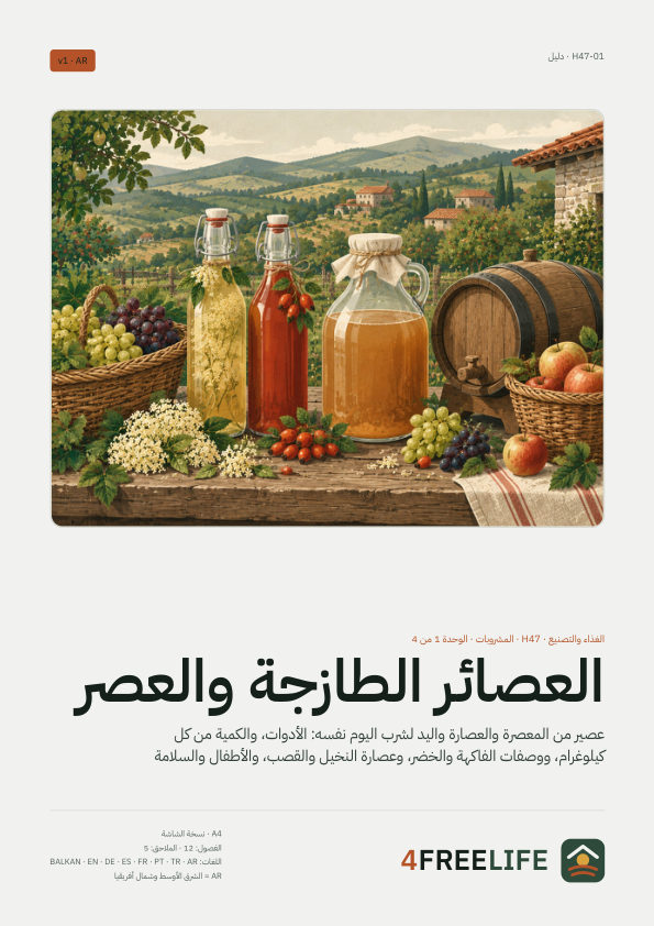 العصائر الطازجة والعصر