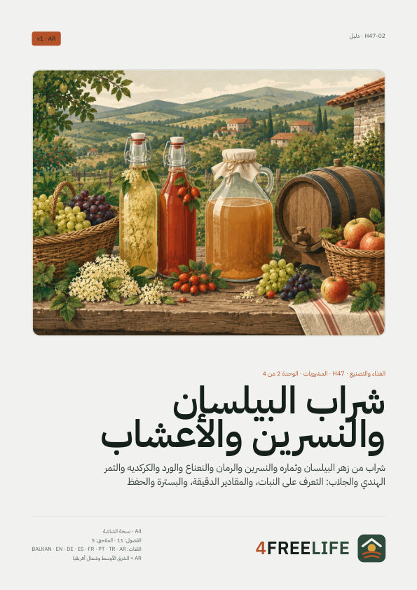 شراب البيلسان والنسرين والأعشاب