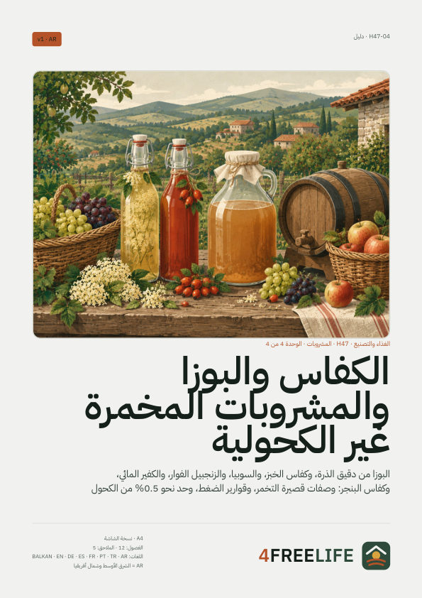 الكفاس والبوزا والمشروبات المخمرة غير الكحولية