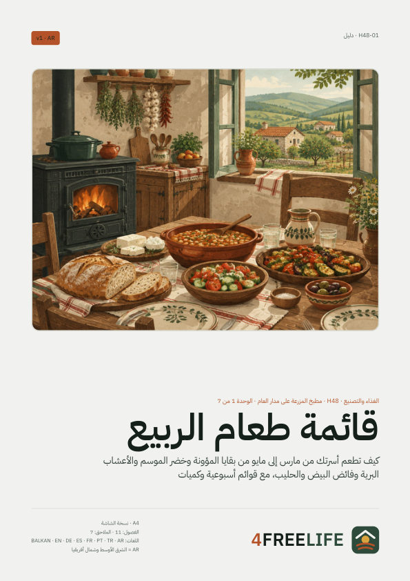 قائمة طعام الربيع