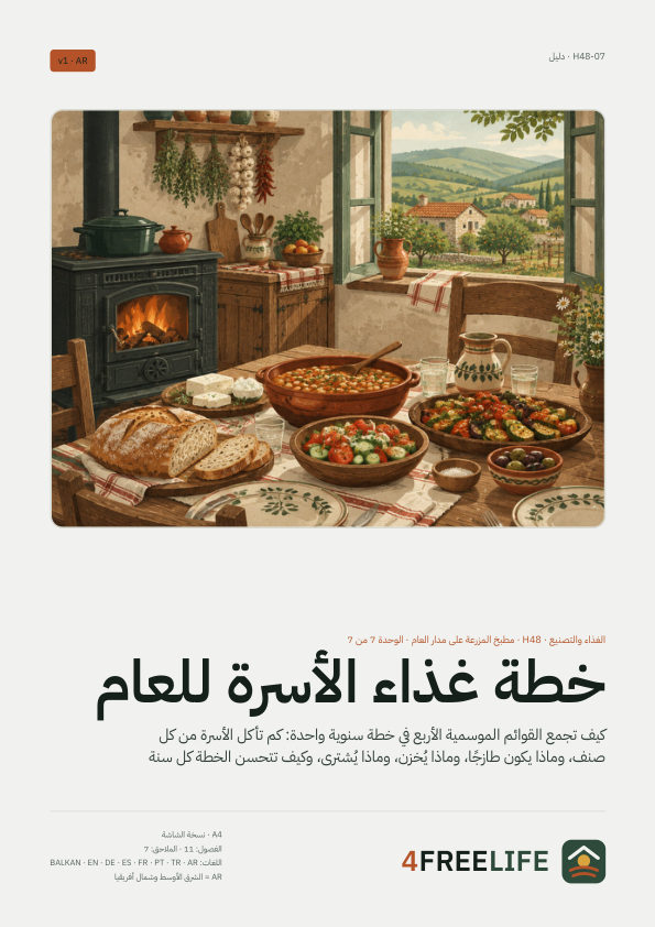 خطة غذاء الأسرة للعام
