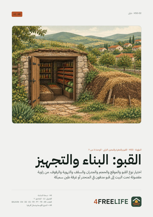 القبو: البناء والتجهيز
