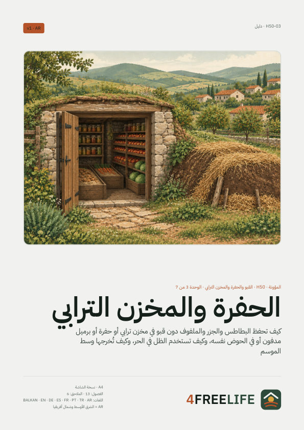 الحفرة والمخزن الترابي