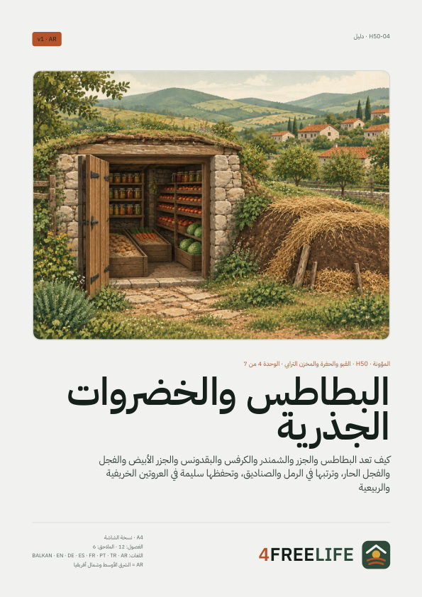 البطاطس والخضروات الجذرية