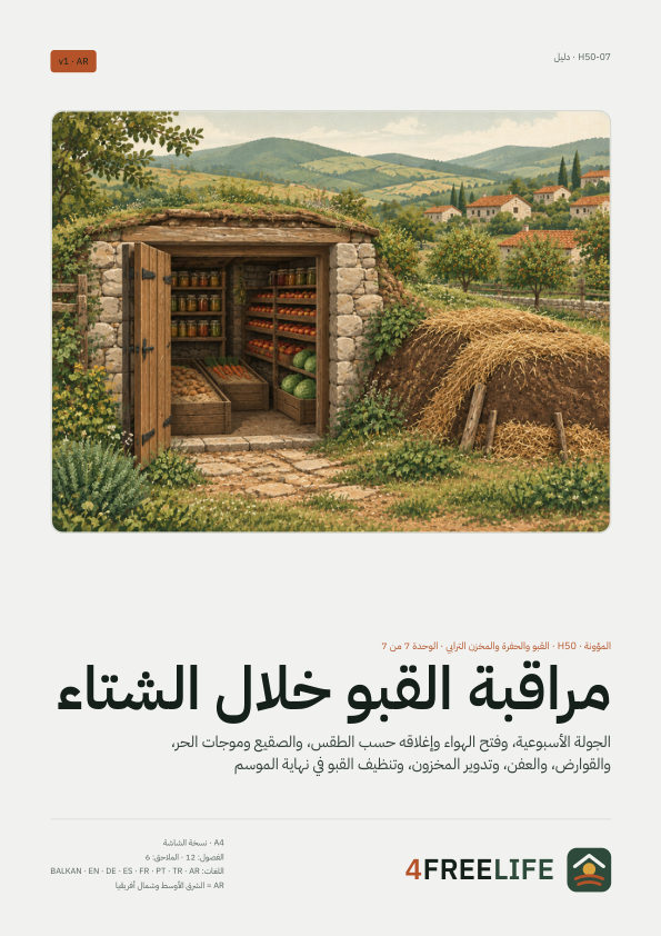مراقبة القبو خلال الشتاء