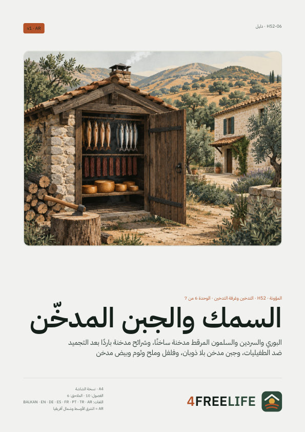 السمك والجبن المدخّن