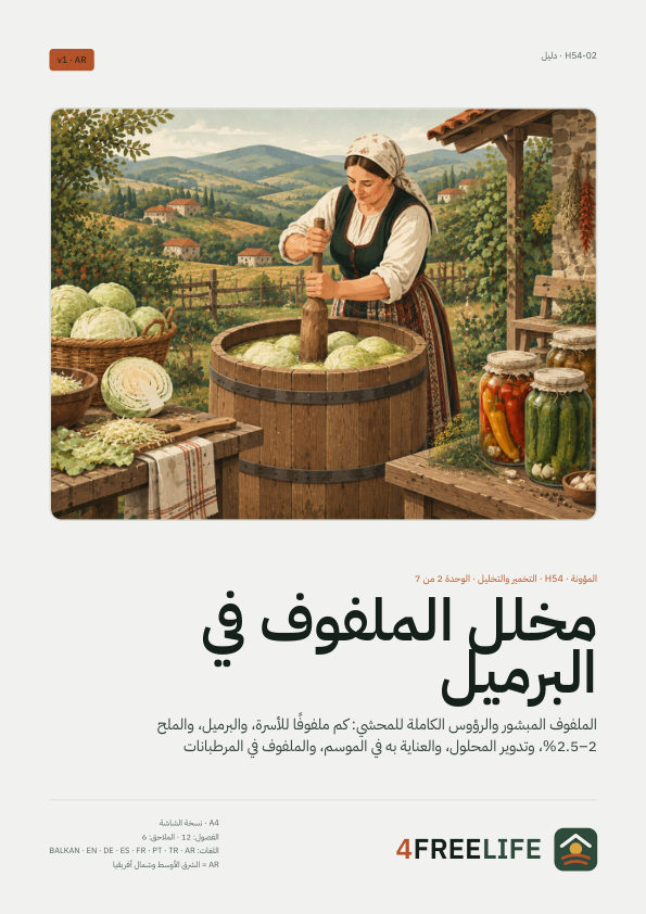 مخلل الملفوف في البرميل