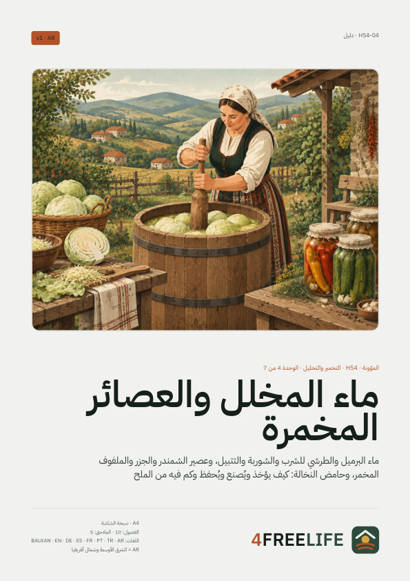 ماء المخلل والعصائر المخمرة