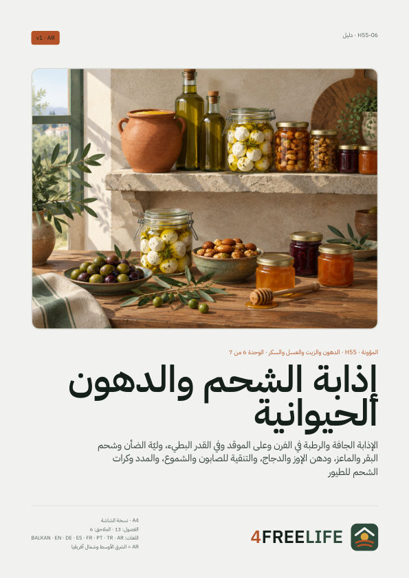 إذابة الشحم والدهون الحيوانية