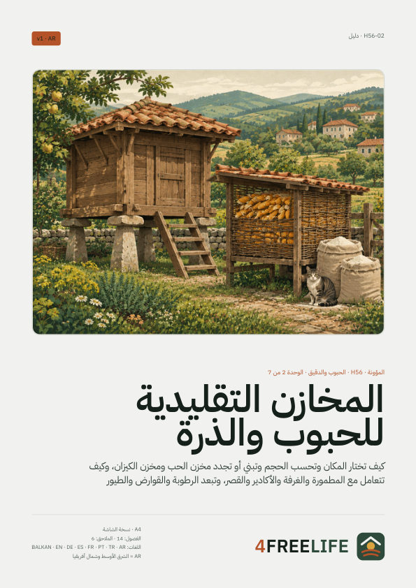 المخازن التقليدية للحبوب والذرة