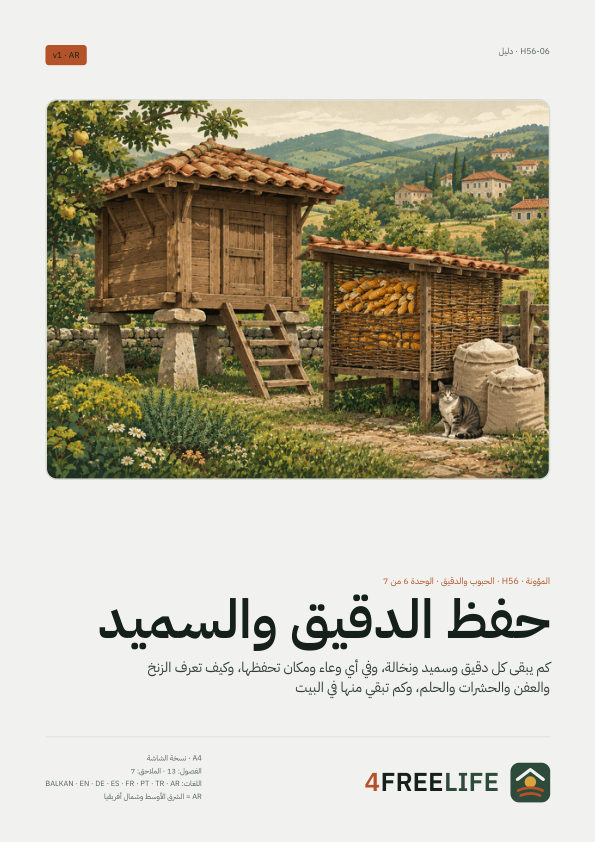 حفظ الدقيق والسميد