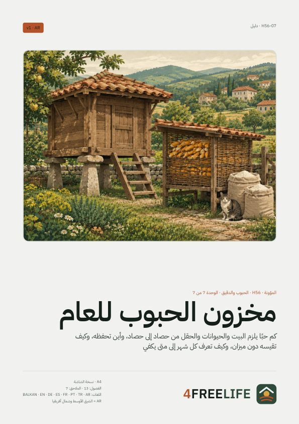 مخزون الحبوب للعام