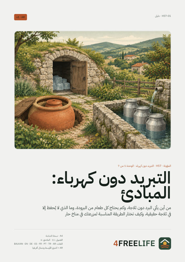 التبريد دون كهرباء: المبادئ