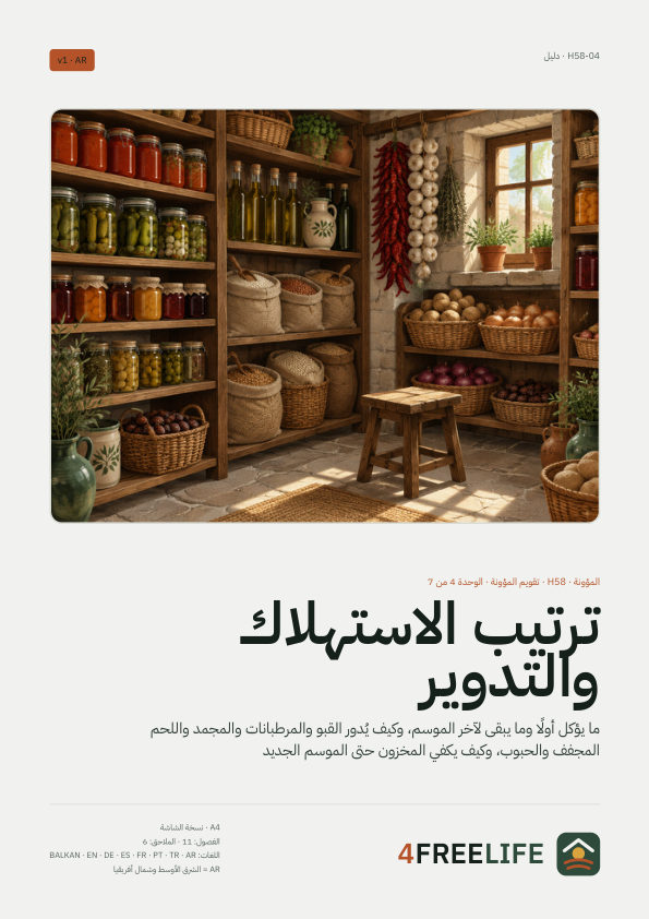 ترتيب الاستهلاك والتدوير