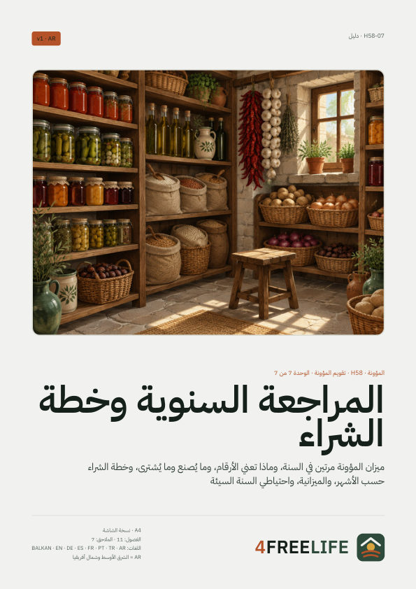 المراجعة السنوية وخطة الشراء