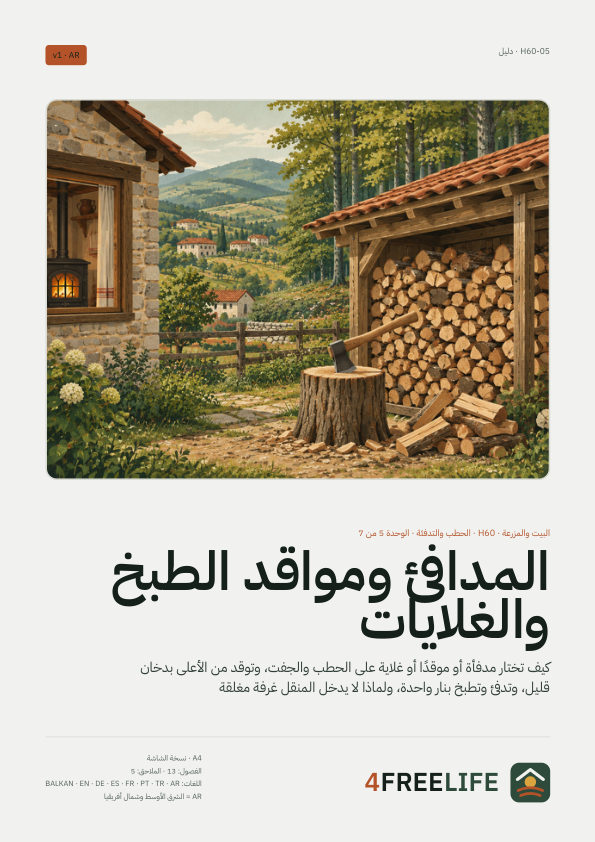 المدافئ ومواقد الطبخ والغلايات
