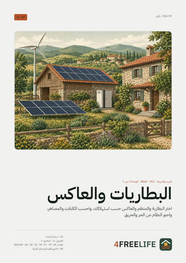 البطاريات والعاكس