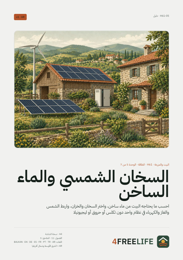 السخان الشمسي والماء الساخن