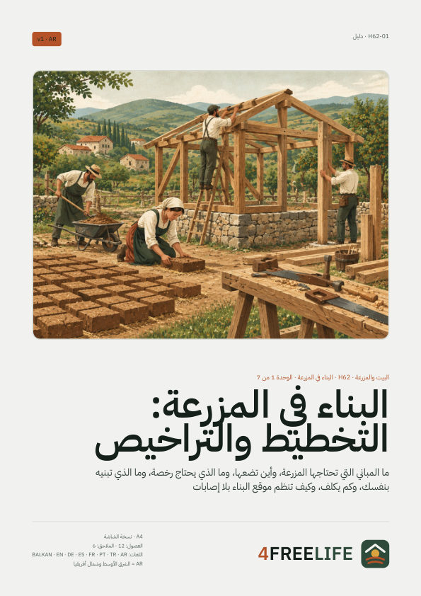 البناء في المزرعة: التخطيط والتراخيص