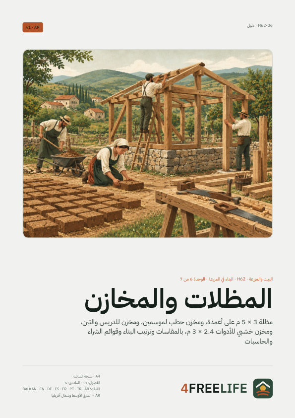 المظلات والمخازن