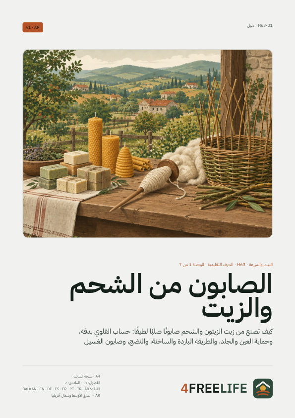 الصابون من الشحم والزيت
