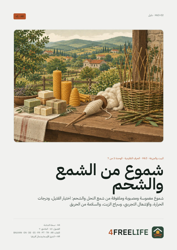 شموع من الشمع والشحم