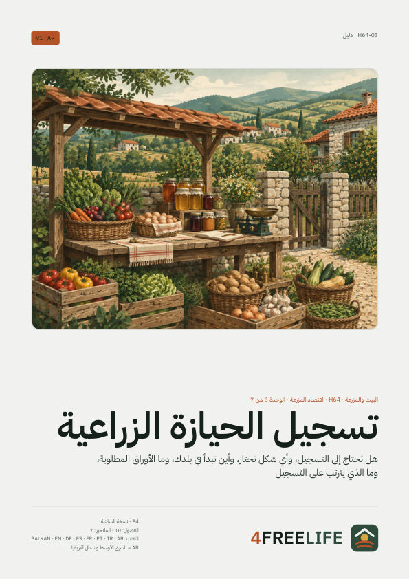 تسجيل الحيازة الزراعية