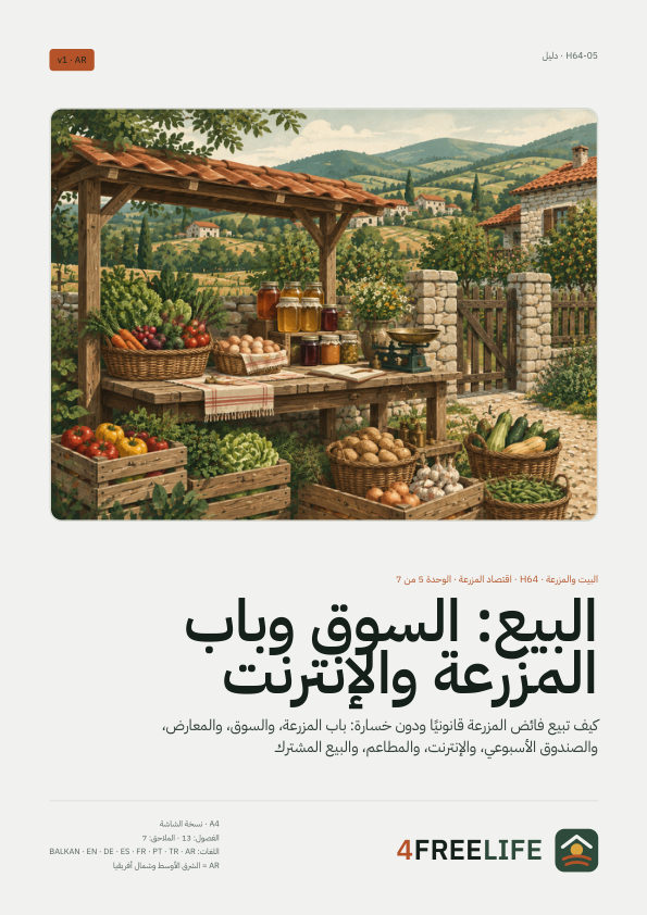 "البيع: السوق وباب المزرعة والإنترنت"