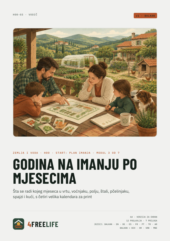 Godina na imanju po mjesecima
