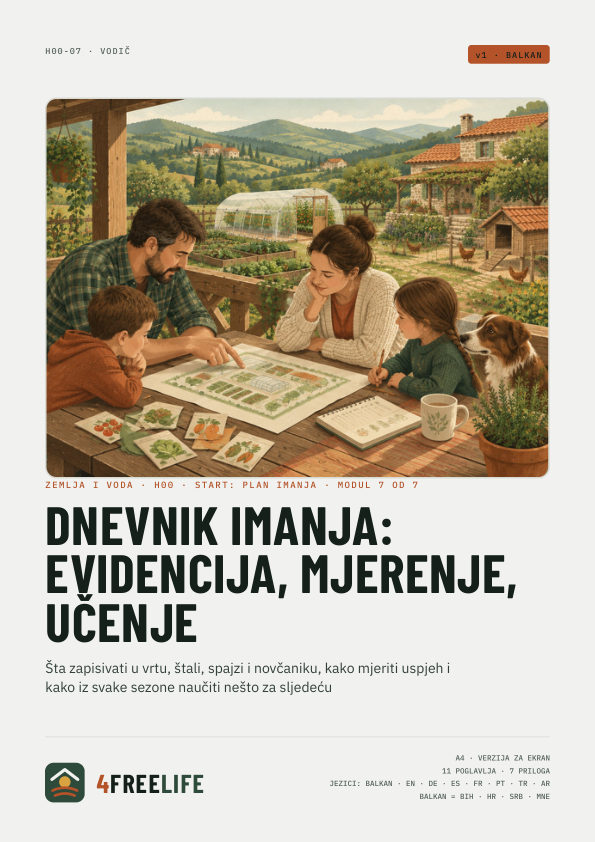 Dnevnik imanja: evidencija, mjerenje, učenje