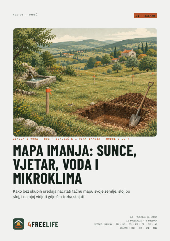Mapa imanja: sunce, vjetar, voda i mikroklima