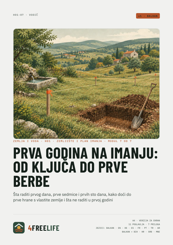 Prva godina na imanju: od ključa do prve berbe
