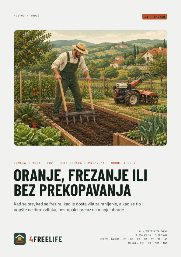 Oranje, frezanje ili bez prekopavanja