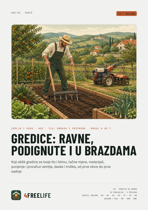 Gredice: ravne, podignute i u brazdama