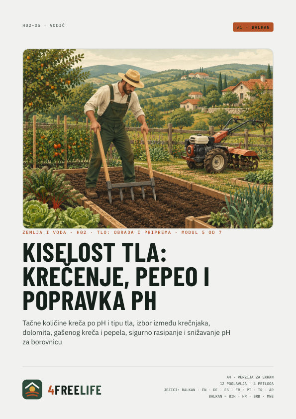 Kiselost tla: krečenje, pepeo i popravka pH