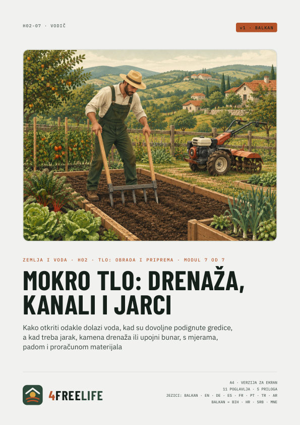 Mokro tlo: drenaža, kanali i jarci