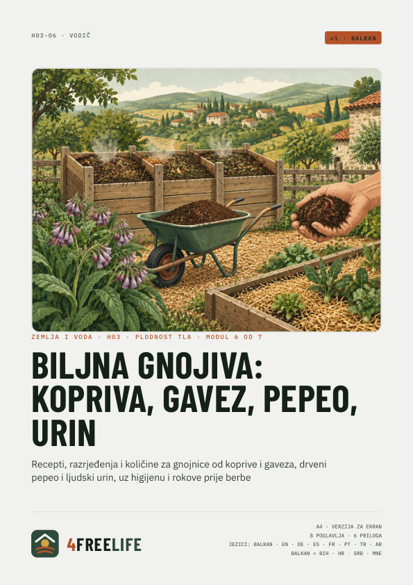 Biljna gnojiva: kopriva, gavez, pepeo, urin