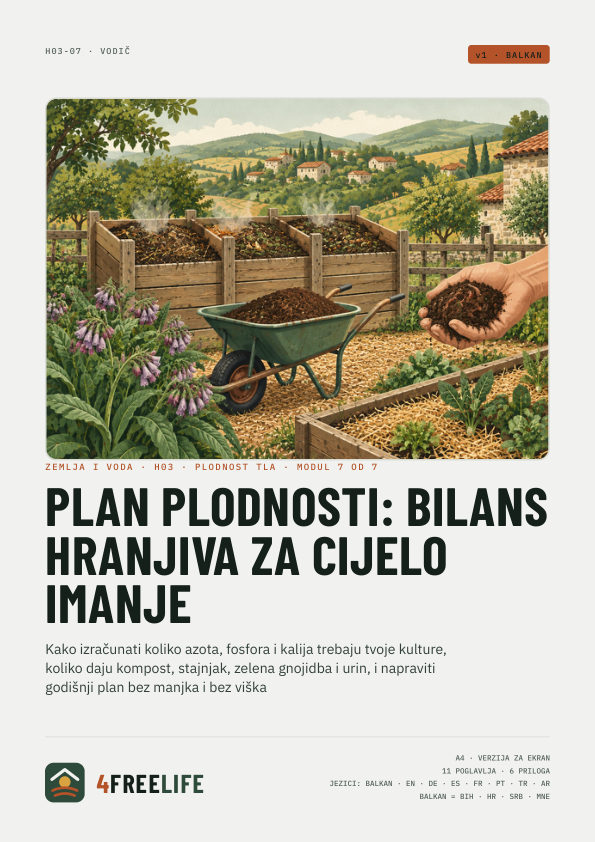 Plan plodnosti: bilans hranjiva za cijelo imanje