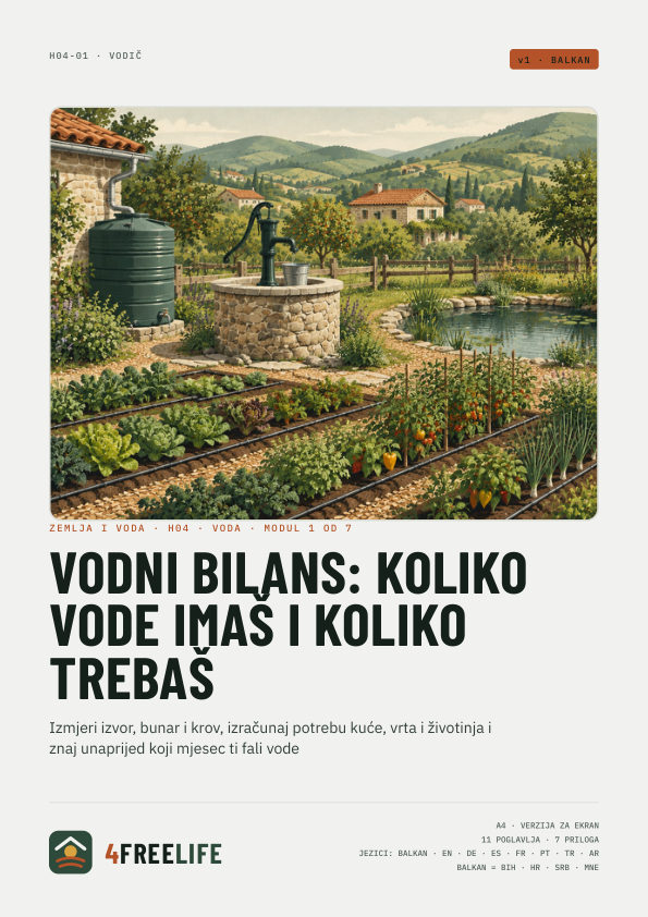 Vodni bilans: koliko vode imaš i koliko trebaš