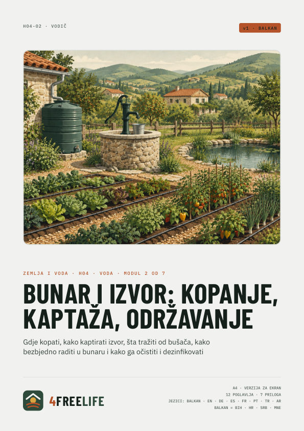 Bunar i izvor: kopanje, kaptaža, održavanje