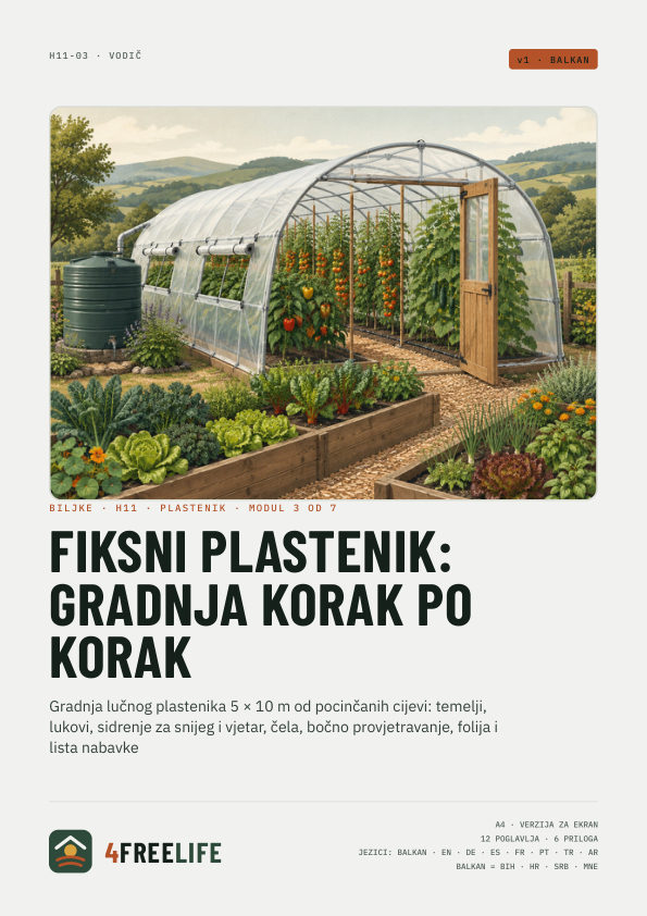 Fiksni plastenik: gradnja korak po korak