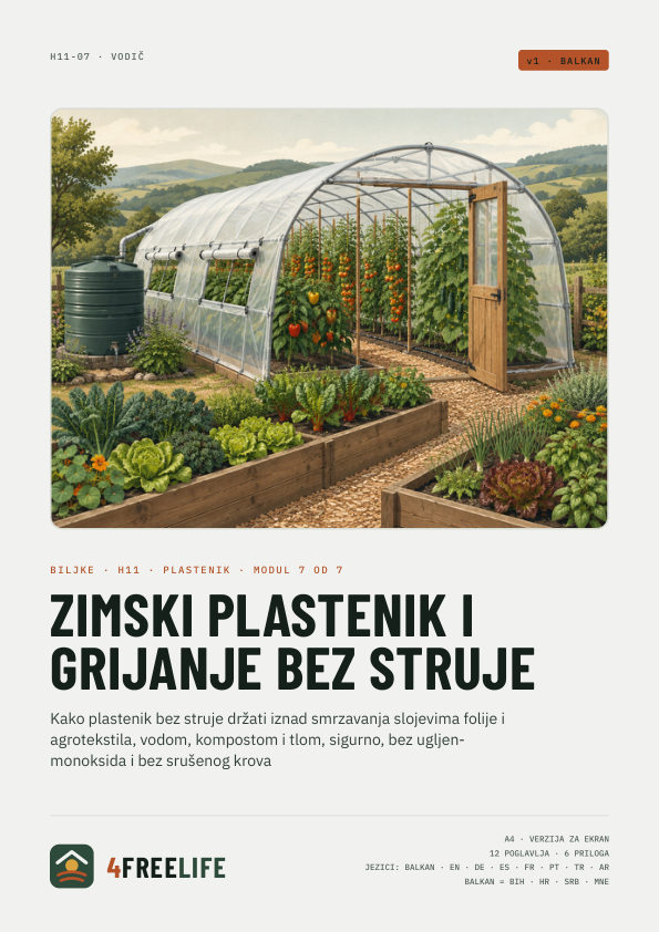 Zimski plastenik i grijanje bez struje