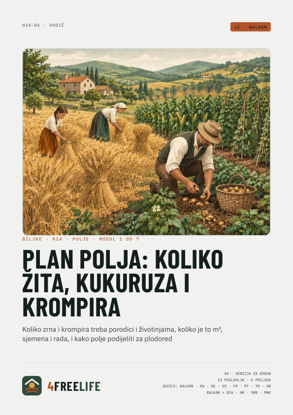 Plan polja: koliko žita, kukuruza i krompira