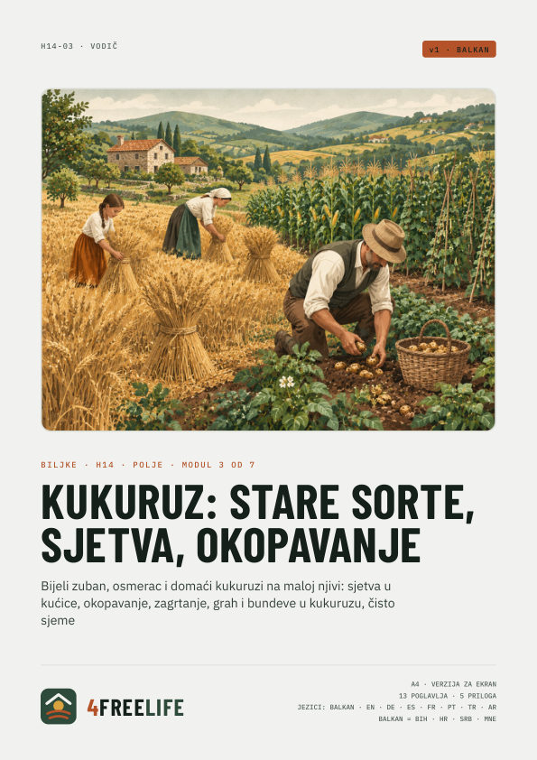 Kukuruz: stare sorte, sjetva, okopavanje