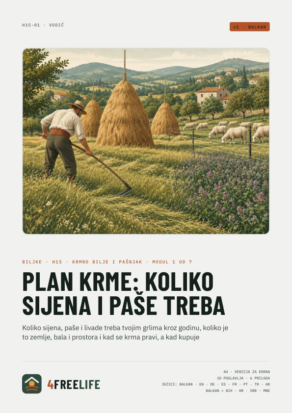 Plan krme: koliko sijena i paše treba