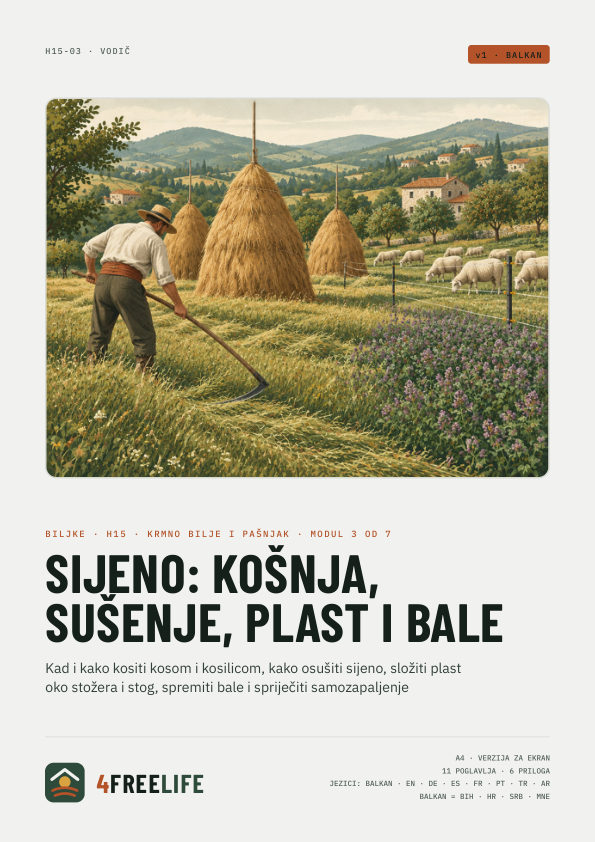Sijeno: košnja, sušenje, plast i bale
