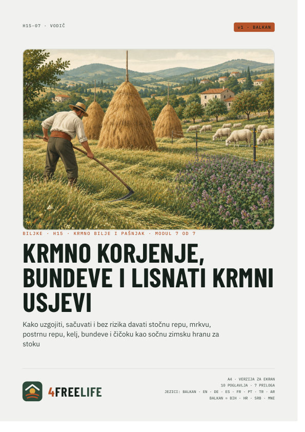 Krmno korjenje, bundeve i lisnati krmni usjevi
