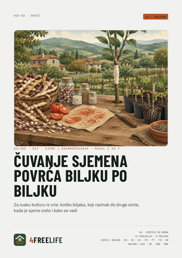 Čuvanje sjemena povrća biljku po biljku
