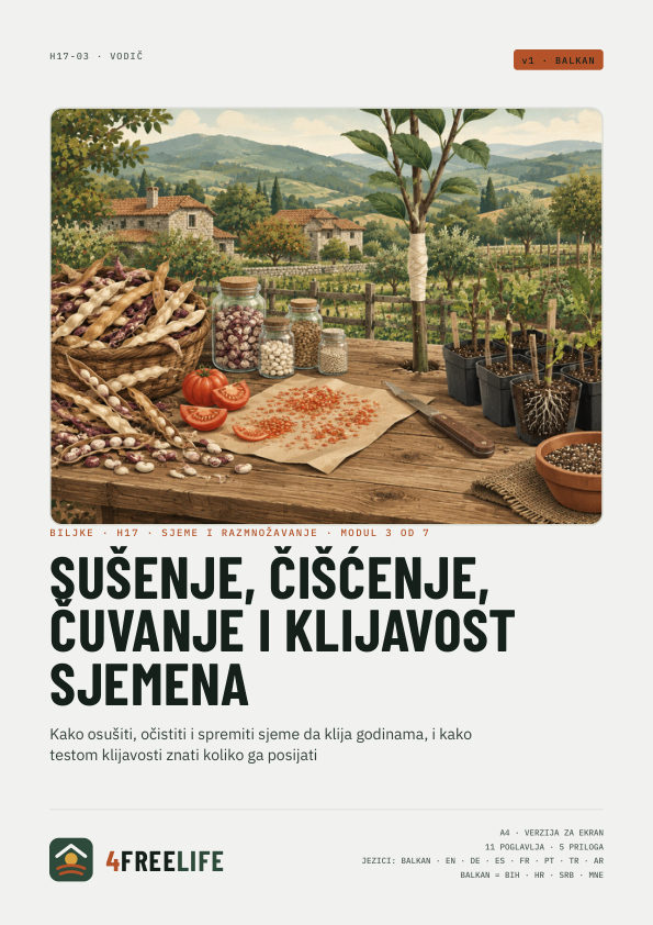 Sušenje, čišćenje, čuvanje i klijavost sjemena