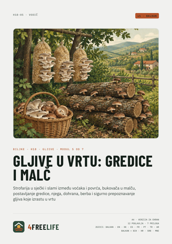 Gljive u vrtu: gredice i malč